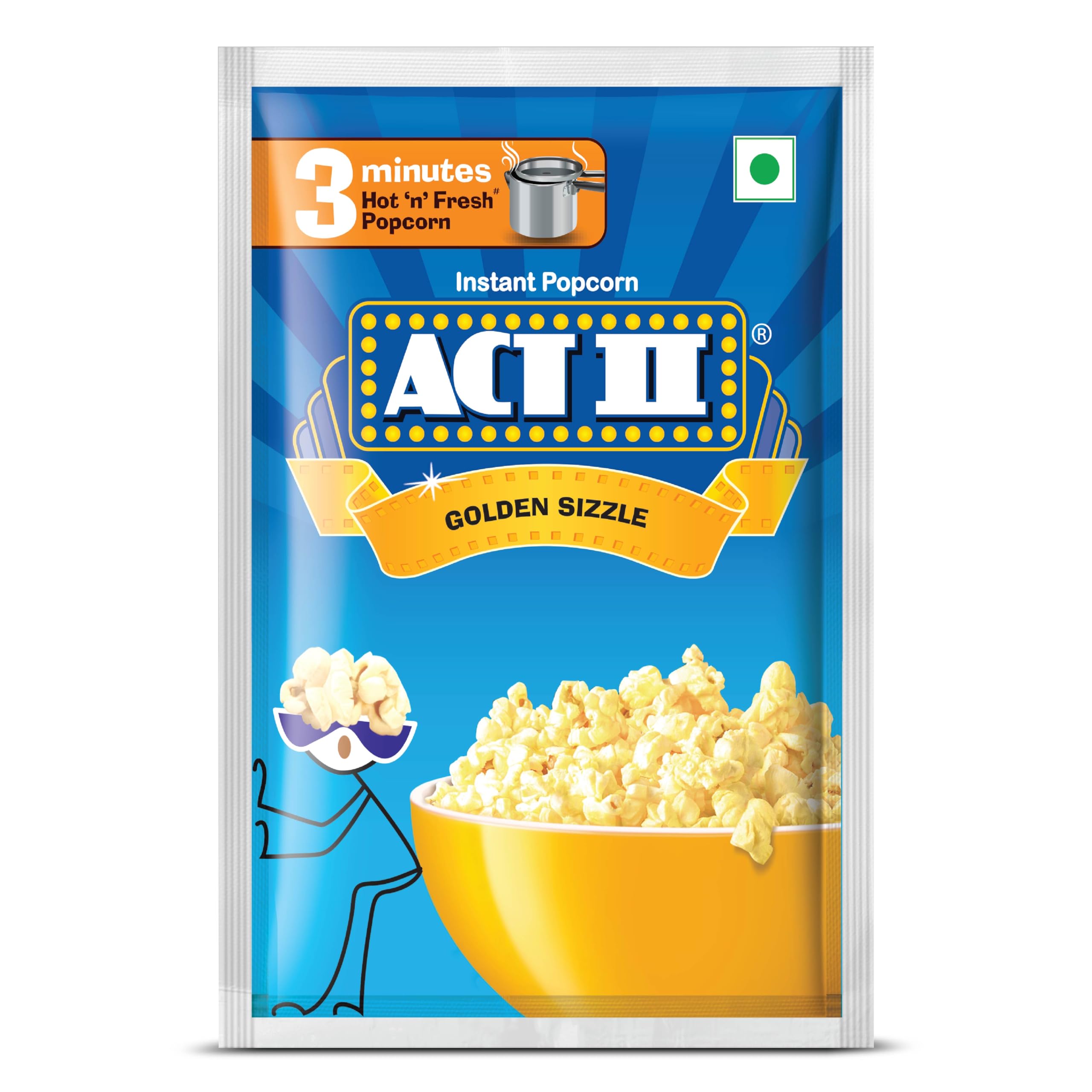 ACT II GOLDEN SIZZLE  POPCORN 120 GM